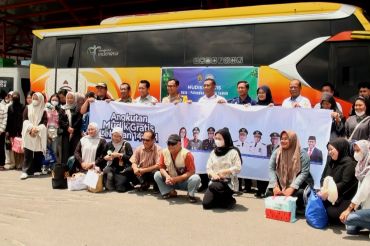 Peserta mudik gratis Kalteng juga dapat layanan cek kesehatan gratis