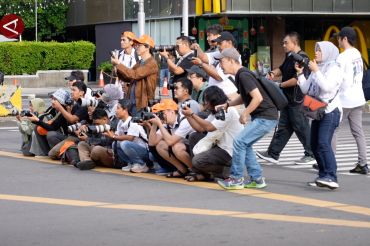 Ratusan fotografer berburu momen Jakarta sepi saat Lebaran