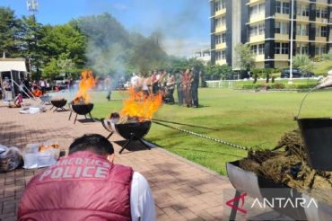 Polda Sumbar musnahkan 108 kilogram narkoba sitaan