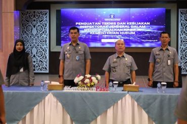Perkuat Integritas dan Tata Kelola, Kemenkum Riau Terima Penguatan dari Sekretaris Inspektorat Jenderal
