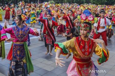 TMII pecahkan rekor MURI gelar tari daerah 34 provinsi seluruh Indonesia