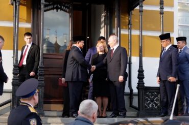 Momen akrab Prabowo dan Putin saat akhiri bilateral di Istana Kremlin