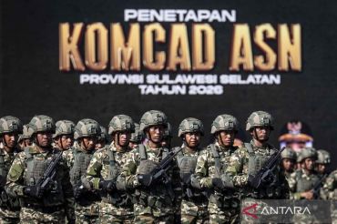 Prajurit Komcad ASN Pemprov Sulsel siap dukung pertahanan negara berbasis Sishankamrata