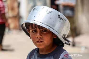 Antre bantuan makanan masih mewarnai situasi keseharian di Gaza