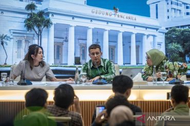 Konferensi pers perkembangan WNI yang diculik pasukan Israel