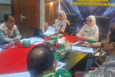 Kanwil Kemenkum Riau harmonisasikan tiga Ranperbup Inhil, perkuat kepastian hukum dan arah pembangunan daerah