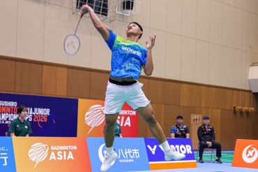 Fardhan Joe melangkah ke babak final Kejuaraan Asia Junior 2026