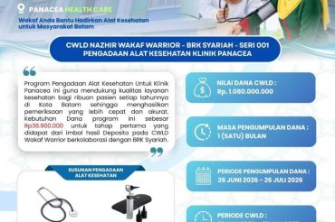 BRK Syariah dan Wakaf Warrior Hadirkan CWLD, Wujudkan Wakaf Produktif untuk Pengadaan Alat Kesehatan di Batam
