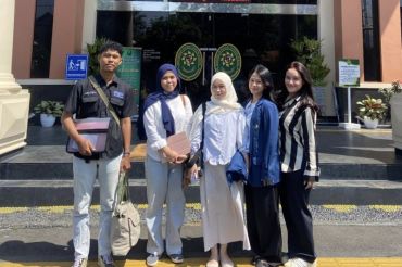 Lima mahasiswa Unila pelajari konsep dasar hukum litigasi dan nonlitigasi