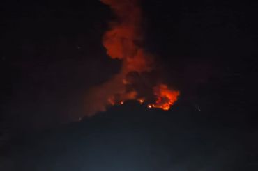 BPBD imbau masyarakat sekitar kali berhulu Gunung Karangetang waspada
