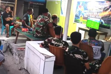 TNI gelar nobar Piala Dunia 2026 di Pulau Miangas