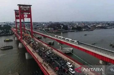 KAI Palembang: LRT layani 16.881 penumpang saat Sumsel Bhayangkara Run 2026