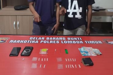 Polres Lombok Timur menangkap komplotan penjual narkoba