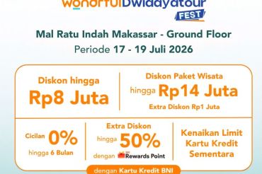 BNI gelar Dwidayatour Fest di Makassar, ada diskon hingga Rp14 juta
