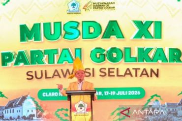 Bahlil buka Musda Partai Golkar Sulsel di Makassar