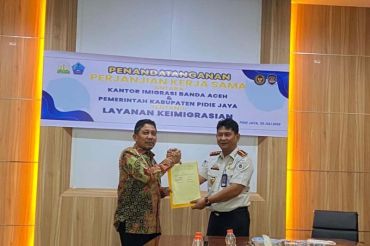 Imigrasi Banda Aceh dan Pemkab Pidie Jaya sepakati kerja sama layanan keimigrasian