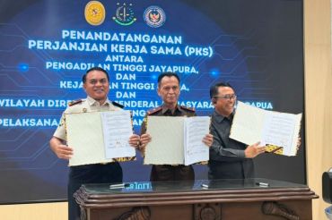 Ditjenpas Papua teken kerja sama sidang pidana secara elektronik