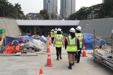 Progres Stasiun MRT Thamrin-Monas 93 persen, siap operasi tahun 2027