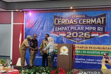 50 siswa SMA di Kabupaten Jayawijaya ikut lomba cerdas cermat empat pilar MPR