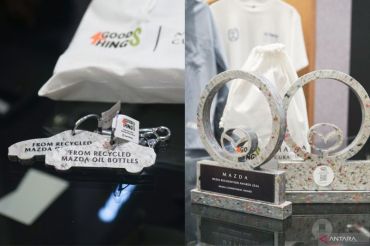 Botol oli bekas disulap jadi produk bernilai