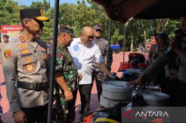Polda Sultra siagakan 631 personel antisipasi  kebakaran hutan dan lahan dampak El Nino