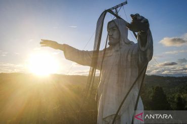 Patung Yesus Memberkati setinggi 25 meter di Keerom segera rampung, jadi ikon wisata perbatasan Indonesia-Papua Nugini