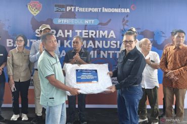 Freeport Indonesia menyalurkan bantuan Rp2,5 miliar korban gempa NTT