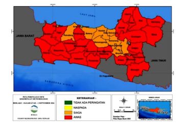 BMKG mengingatkan 25 kabupaten/kota di Jateng berstatus awas kekeringan