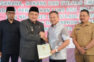 Pemkot Makassar terima PSU 18 Perumahan senilai Rp578 miliar