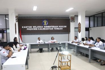Kanwil Kemenkum Kalteng perkuat pembangunan zona integritas menuju WBBM