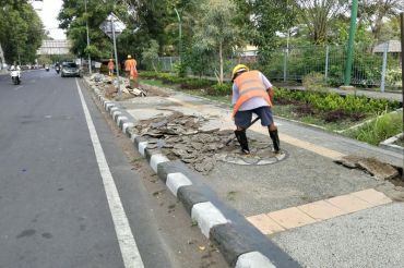 Pemkot Mataram tata kawasan pedestrian di Jalan Langko