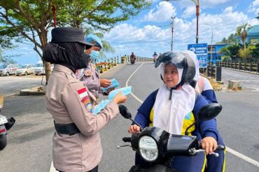 Polres Anambas salurkan 1.000 masker cegah gangguan pernapasan