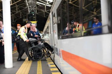Layanan yang dialami disabilitas sejak pintu masuk stasiun