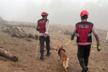 Polisi turunkan anjing pelacak cari korban banjir Solok