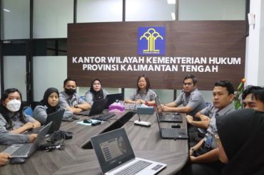 Kanwil Kemenkum Kalteng ikuti Penguatan SDM PIPK