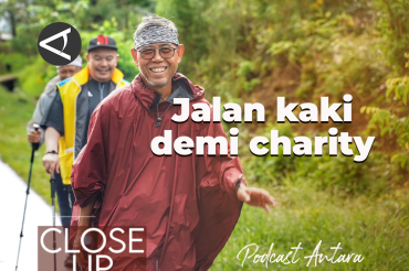 Frans Lumentut berjalan kaki demi charity (1)
