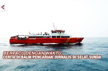 Berpacu dengan waktu, cerita dibalik pencarian jurnalis di Selat Sunda
