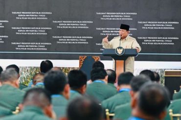 Presiden Prabowo sampaikan taklimat kepada 800 perwira tinggi TNI/Polri
