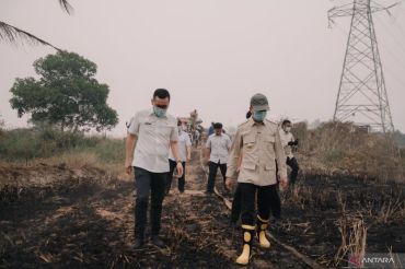 Asap pekat di Kota Palembang kiriman dari luar daerah