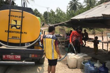 BPBD pasok 40 ribu liter air ke wilayah terdapat kekeringan di Parigi Moutong