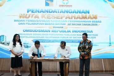 BP Batam dan Ombudsman RI perkuat pengawasan pelayanan publik