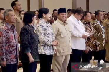 Prabowo hadiri Rakornas TPAKD 2026 di Jiexpo Kemayoran