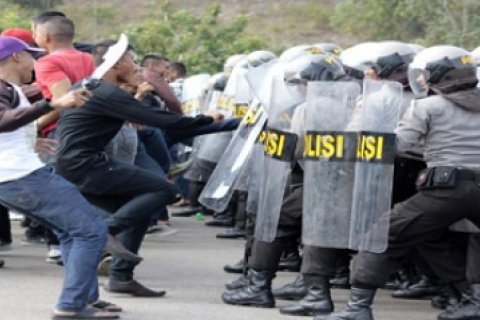 Simulasi Pengamanan Pemilu/Joko Sulistyo