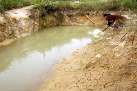 Kekeringan Landa Batam/Joko Sulistyo