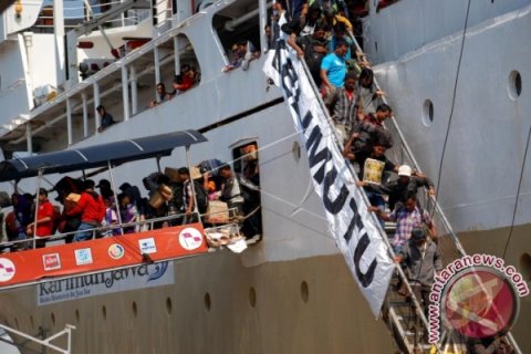 Pemudik dari Kalteng Tiba di Semarang