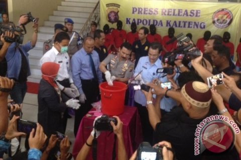 Pemusnahan Sabu-sabu Rp 1,5 Miliar