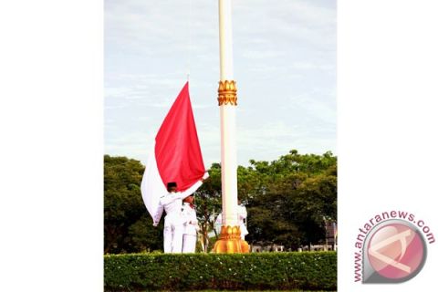 Upacara HUT-71 RI Di Kota Palangka Raya