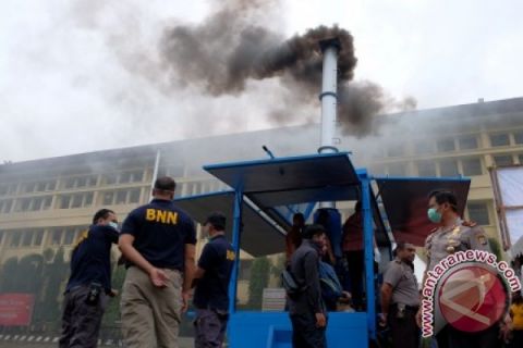 PEMUSNAHAN BARBUK BNN SULSEL