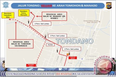 Jalur Tondano: Keluar ke Arah Tomohon dan Manado
