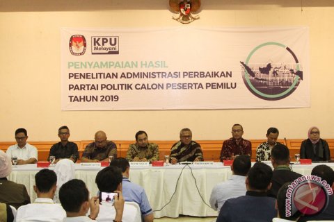 Parpol Lolos Verifikasi Faktual Pemilu